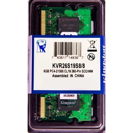 Imagem do Memoria Kingston Ddr4 8gb 2666 Mhz Notebook 1 2v C 01