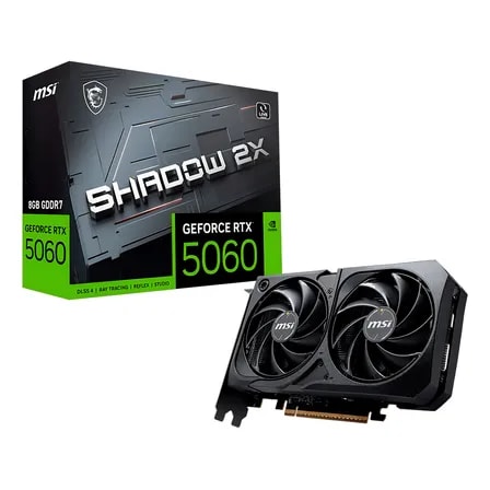 Imagem do Placa De Video Msi Rtx 5060 8gb Gddr7 128 Bits Shadow 2x Oc
