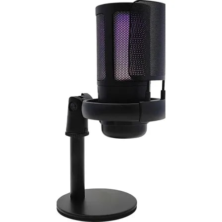Imagem do Microfone Gamer Rgb Usb Para Stream Podcast E Jogos Cor Preto