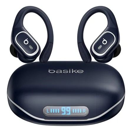 Imagem do Fone De Ouvido Bluetooth6 0 Esportivo Sem Fio Gancho Com Led Cor Azul