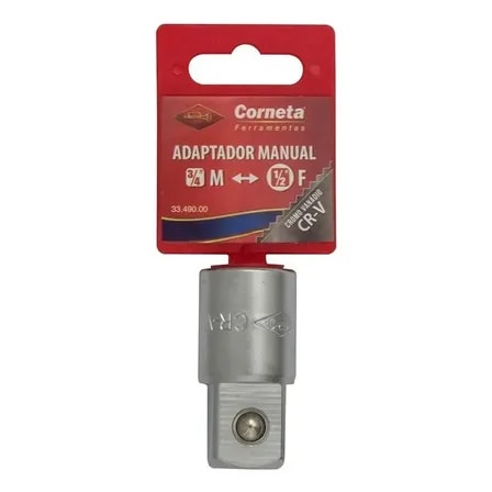 Imagem do Pito Adaptador De Soquete Manual 3 4 Macho E 1 2 Femea Pro