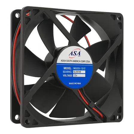 Imagem do Micro Ventilador 90x90x25 Asafan Cooler 12v 0 18a Mini 90mm