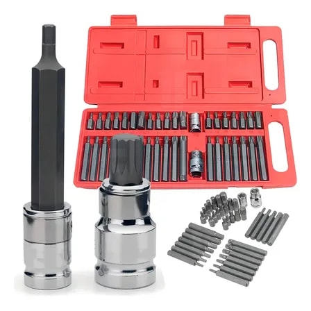 Imagem do Jogo Ferramentas 40 Pcs Western Pro Bit Torx Allen Multidentado Aco Vermelho