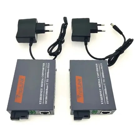 Imagem do Conversor Midia Gigabit Produ Fibra Optica 1000mbps Wdm 20km Htb Gs 03 A B