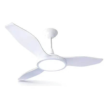 Imagem do Ventilador Para Teto Turbo Silencioso 127 220 Luminaria Led Diametro 110 Cm 220v 1 1 M 60 Hz Branco 127v Abs De Engenharia 3