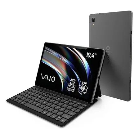 Imagem do Tablet Vaio Tl10 4gb Ram 128gb Ssd Octa Core Tela 10 4 2k 4g Wifi Dual Band Camera 8mp Selfie 5mp 7000mah Android 16 Com Teclado Magnetico De Conexao Inteligente Preto