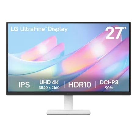 Imagem do Monitor Lg Ultrafine Tela Ips Uhd 4k 27 Hdr10 Dci P3 90 Dynamic Action Sync 27us500 W