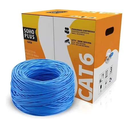 Imagem do Cabo Rede Furukawa Soho Plus Cat6 305m Cmx U Utp Anti Chamas