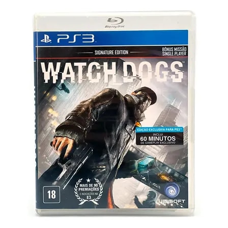 Imagem do Jogo Watch Dogs Signature Edition Midia Fisica Ps3