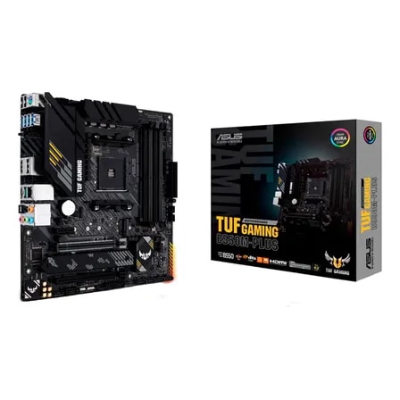 Imagem do Placa Mae Asus Tuf Gaming B550m Plus Ddr4 Amd Am4 Matx Rgb Preto