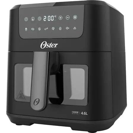 Imagem do Fritadeira Digital Clear Oster 4 6l Visor Transparente Cor Preto