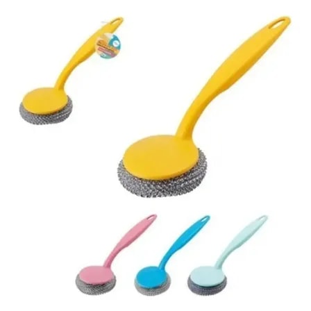 Imagem do Escova Palha Aco Manual Limpeza Pesada Gordura Panelas