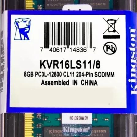 Imagem do Memoria Kingston Ddr3 8gb 1600 Mhz Notebook 1 35v 01 Unidade