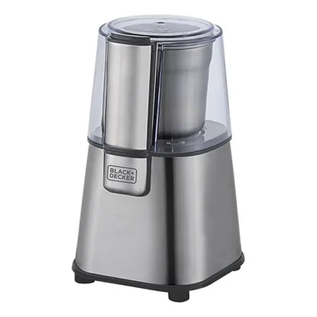 Imagem do Moedor De Cafe Graos Inox Mg200 Gourmand Gris Black Decker Cor Cinza Inox 127v