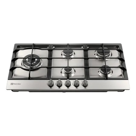 Imagem do Cooktop 5 Bocas Electrolux A Gas Experience Inox Ke9dx Cor Prateado 127 220v