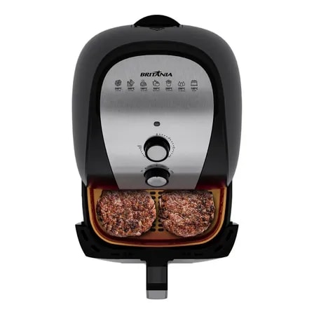 Imagem do Britania Air Fryer Bfr51 5 5l Antiaderente Gold Potencia De 1500w Cor Preto 127v