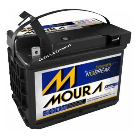 Imagem do Nobreak Bateria Estacionaria Ventilada Moura 45ah 50ah 12mn700 Preto