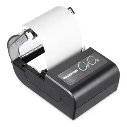 Imagem do Mini Impressora 58mm Portatil Bluetooth Android Ios 58m Bt Cor Preto