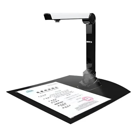Imagem do Scanner De Mesa Planetario Folha A4 Documento Usb Camera 5mp Branco Preto