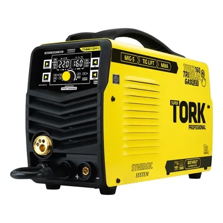 Imagem do Maquina Solda Super Tork Kab Profissional Inversora Mig Gas Flex 160a 5kg Cor Amarelo 127 220v