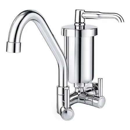 Imagem do Filtro Agua Parede C Torneira Ecologico Desenho Oferta Prateado N A