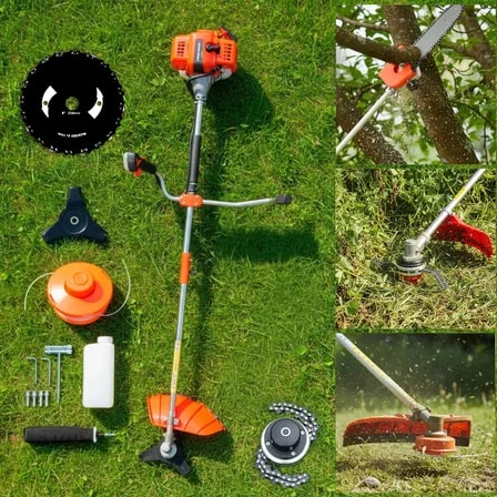 Imagem do Rocadeira Lateral Gasolina Profissional 2t 75cc Com Trimmer