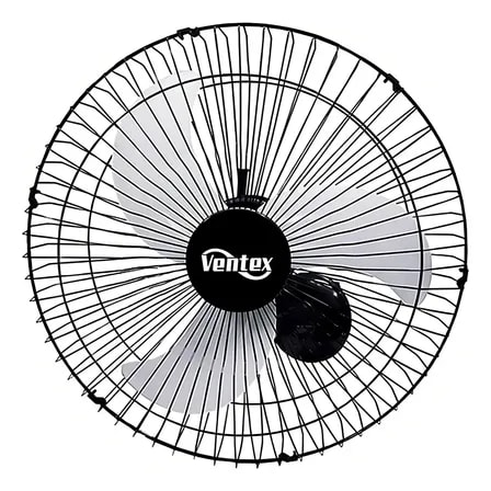Imagem do Ventex Parede Tex6 Ventilador Oscilante Max Turbo Preto 60 Cm 127 220v Branco Plastico 3
