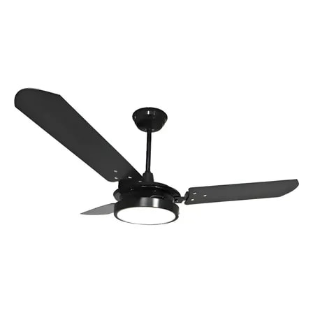 Imagem do Ventilador De Teto Ventex Valen Led Com 3 Pas De Mdf 127v 1 1 1 M Preto 127v Mdf 3