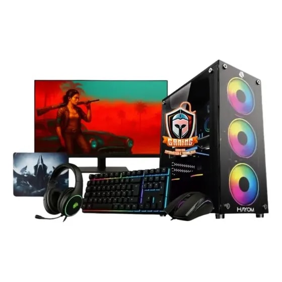 Imagem do Pc Gamer Intel I5 16gb Hd 500gb Monitor 21 Kit Game Vga 1gb