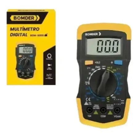 Imagem do Multimetro Digital Bomder Bom 6009 Profissional Com Ponta De Prova