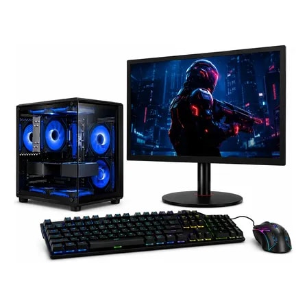 Imagem do Pc Gamer Completo Ryzen 7 5700g 16gb Ssd 480gb Tela 23 Agil 480 Gb 16 Gb Setup Completo Com Monitor 23 Teclado E Mouse Gamer Ligue E Jogue