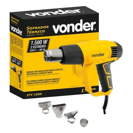 Imagem do Soprador Termico Stv150n 1500w Vonder 220v Amarelo Amarelo 220v