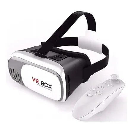 Imagem do Oculos Realidade Virtual Vr Box 2 0 Controle Bt Robcar Im Branco
