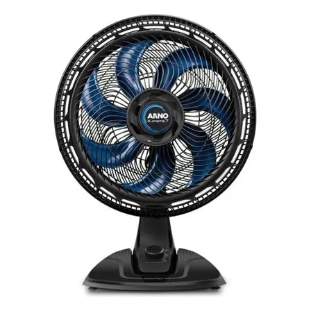 Imagem do Ventilador Arno X Treme Ve70 40cm De Mesa Preto 8 40 Cm 220v Azul Plastico