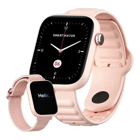 Imagem do Relogio Smartwatch Forestory Inteligente Tela 1 83 Bluetooth Ip68 A Prova D Agua Notificacoes Chamadas Saude Smart Watch Relogio Corrida Com Android E Ios Com 2 Pulseiras Feminino Masculino