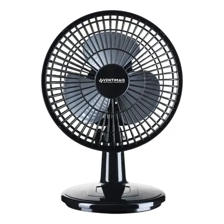 Imagem do Ventilador Mini Turbo 20cm Preto Prata Ventimais 20 Cm 60 Preto Prata Plastico 3 60 Hz 220v