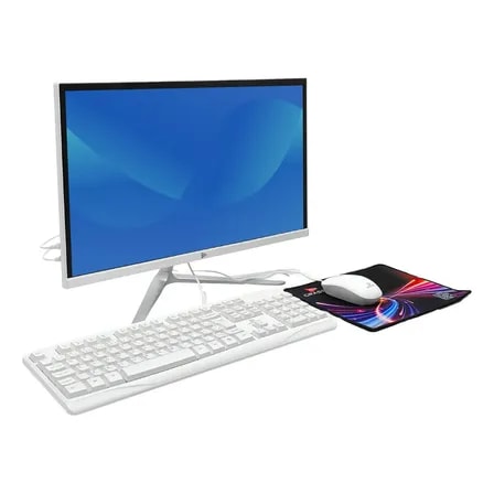 Imagem do Pc All In One 21 5 I7 16gb 512gb Ssd Com Teclado E Mouse Branco 127 220v
