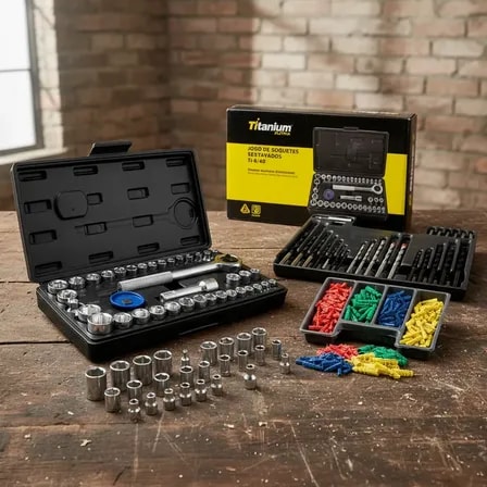 Imagem do Jogo Soquete 40 Pcs Broca Max Drill 300 Pcs