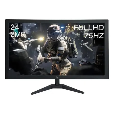 Imagem do Monitor 24 Led 75hz 2ms Full Hd 3green Preto