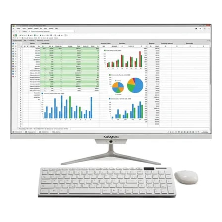 Imagem do Computador All In One I5 16gb Ram Ssd 480gb Ultra Rapido Hd Branco 110 220