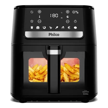 Imagem do Air Fryer Philco 9 5l Visor Glass Redstone 1800w Paf95a
