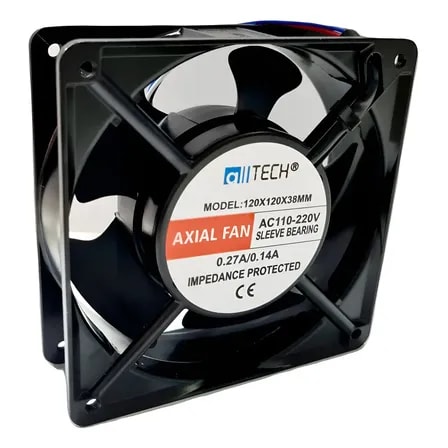 Imagem do Microventilador Ventoinha 120x120x38mm 110 220v Cooler 12x12