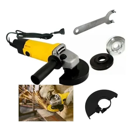 Imagem do Esmerilhadeira Lixadeira Angular Profissional710w 4 1 2 115m Amarelo 127v