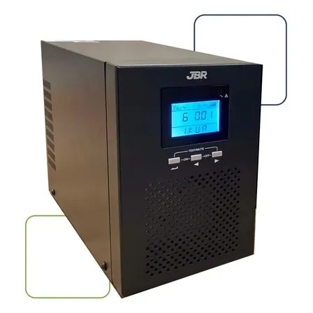 Imagem do Nobreak Jbr 3000va Torre Mono 220v Senoidal Pcgamer Servidor Preto