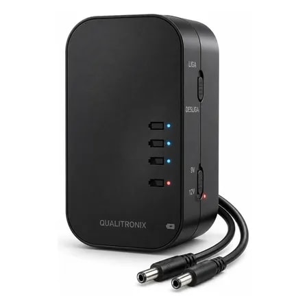 Imagem do Mini Nobreak Bivolt Roteador Modem Camera P4 Duplo 9 Ou 12v Preto