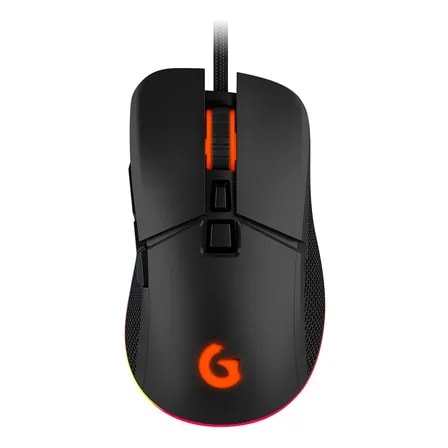 Imagem do Mouse Gamer Ghost Light Rgb 12 400 Dpi 7 Botoes Geonav Preto