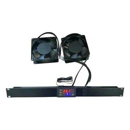 Imagem do Kit Ventilacao Rack 19 2 Coolers C Termostato Universal