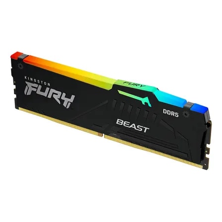 Imagem do Memoria Kingston Fury Beast Rgb 16gb Ddr5 6000mt S 1 35v