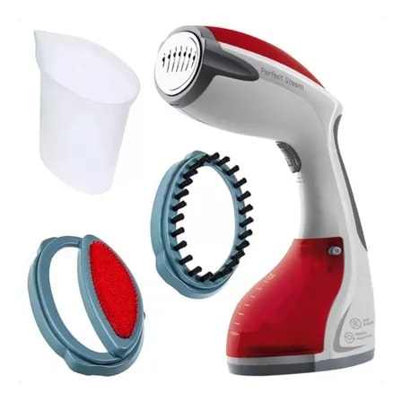 Imagem do Vaporizador Higienizador De Roupas Portatil Black Decker Mod Branco Vermelho 127v