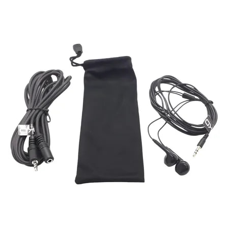 Imagem do Fone De Ouvido Preto Brko Cabo Longo 5 Metros Para Tv Vermelho